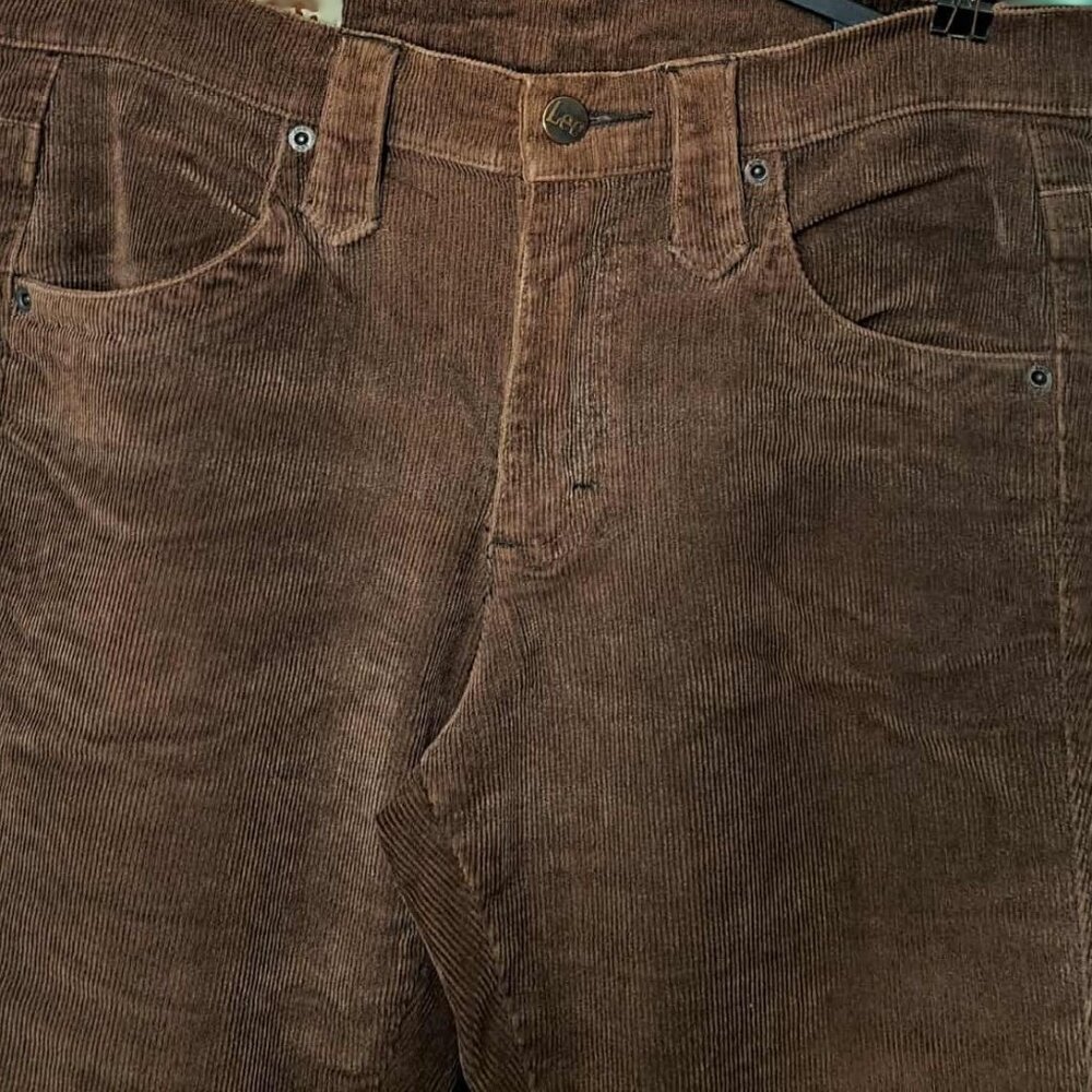 Classic Brown Corduroy Flared Pants - Picture 3 of 6